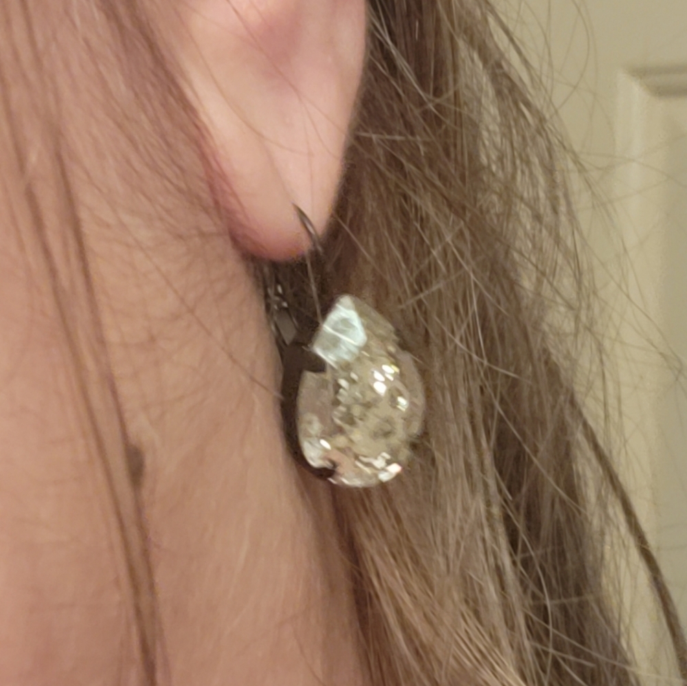 Art Deco Style Patina Earrings - Picture 13 of 14